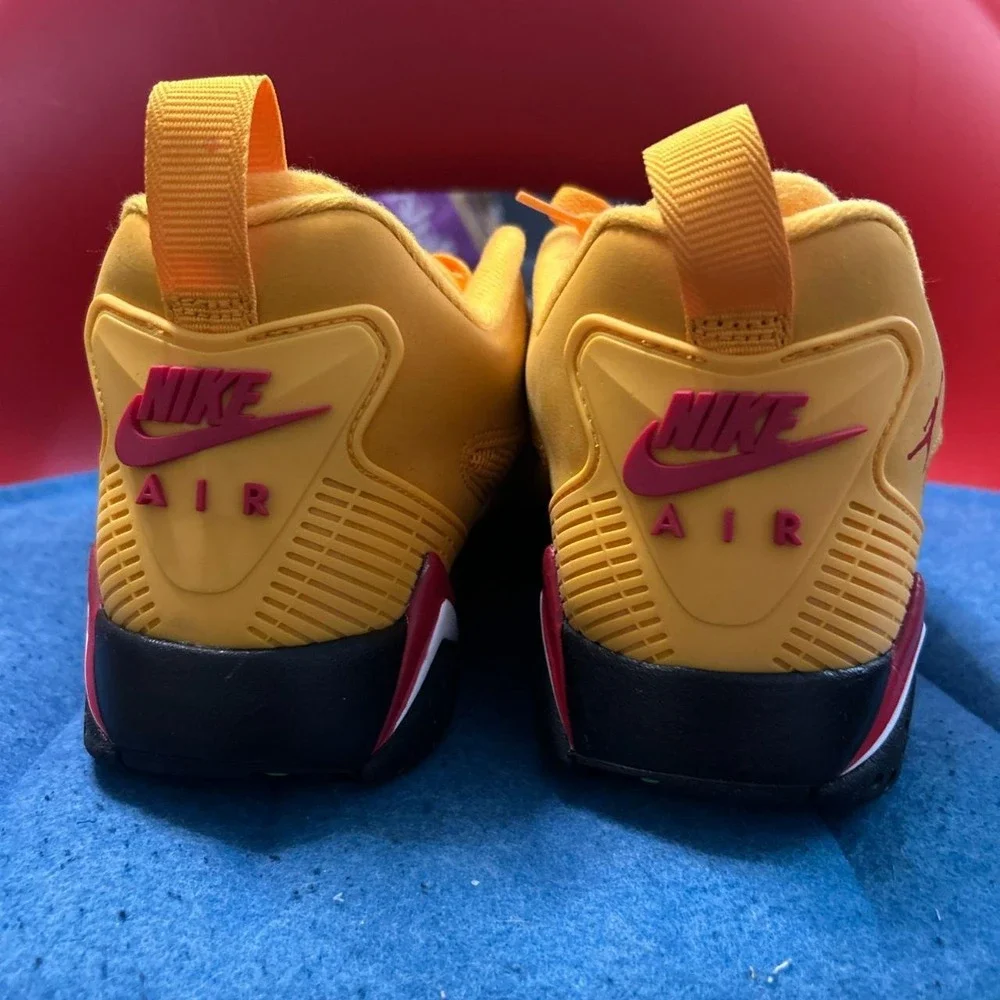 Nike Air Jordan MVP 92 Taxi Yellow University Red Sneaker IO7437-705 Men's 11 - Picture 3 of 8